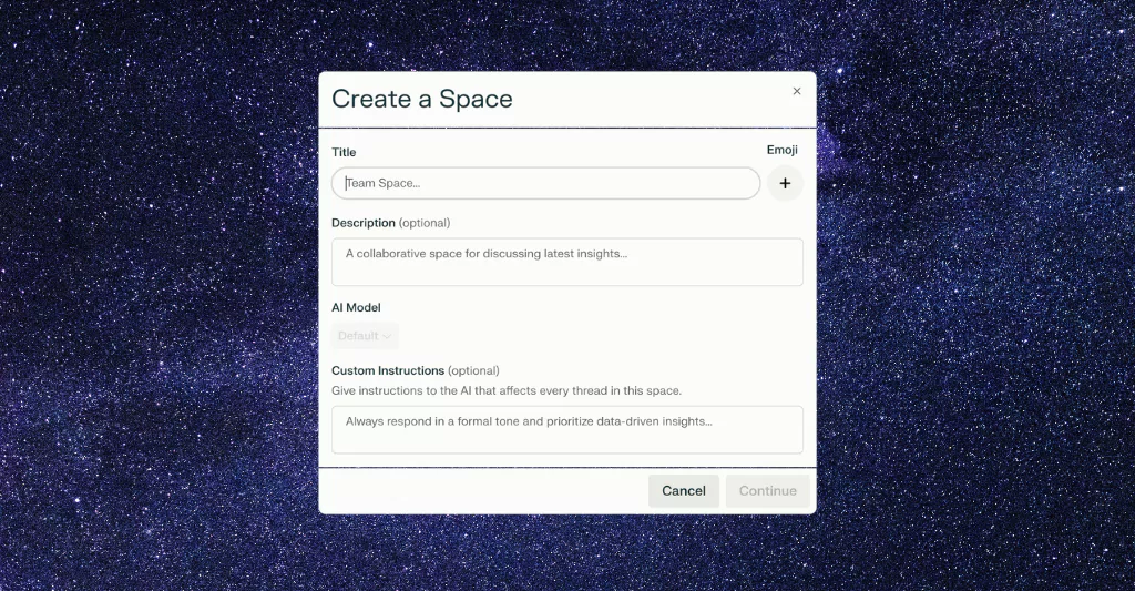cómo empezar con Perplexity Spaces